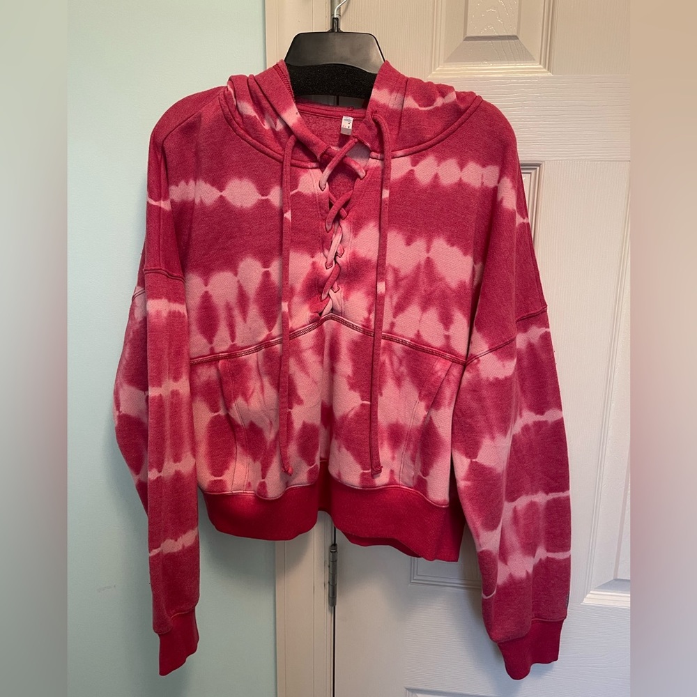 Free People Movement hooded cropped sweatshirt